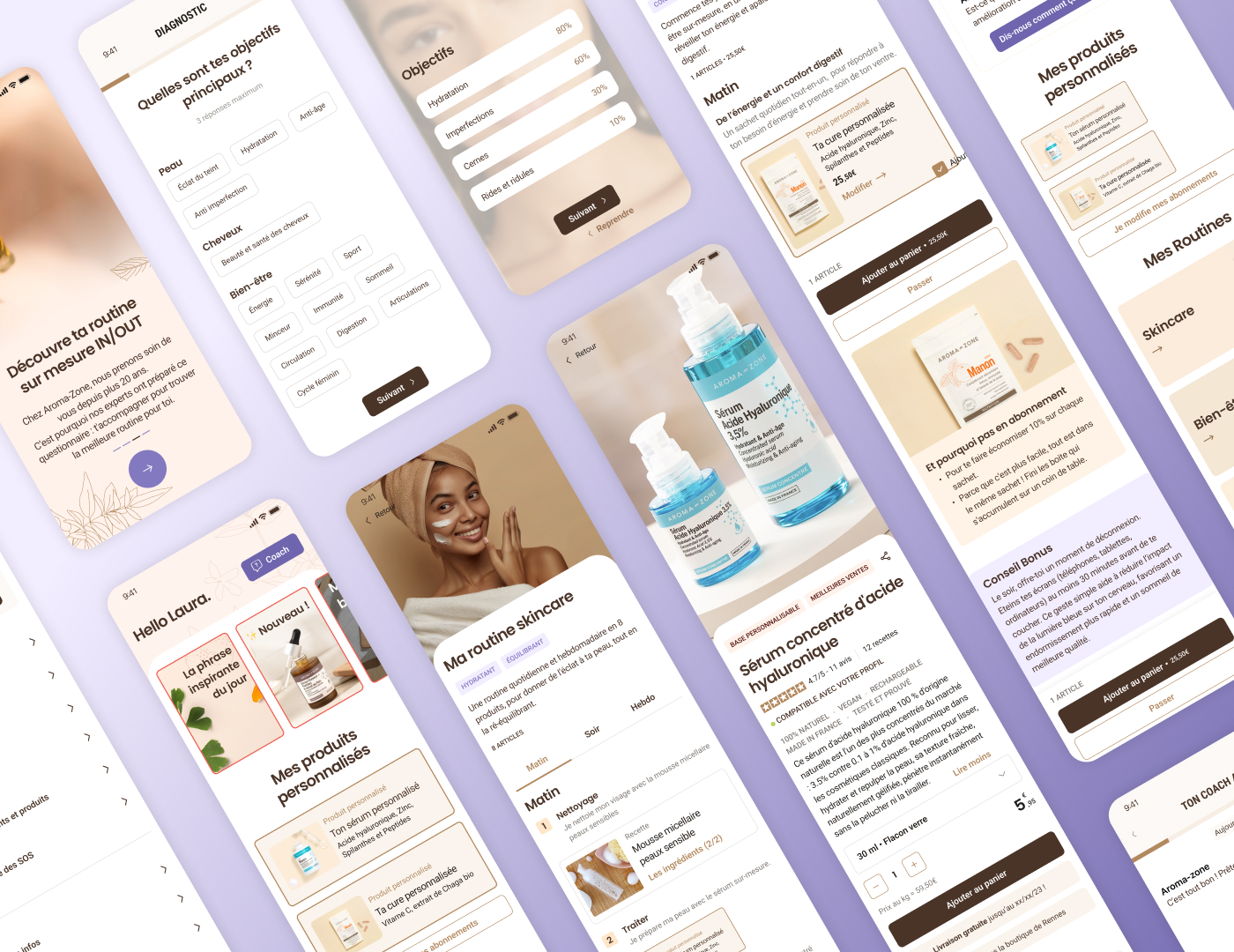 Ecran app Aroma-zone